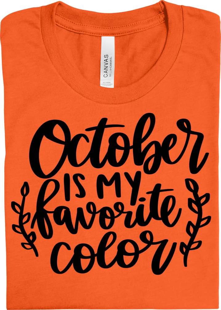 October Favorite Color DTF Transfer